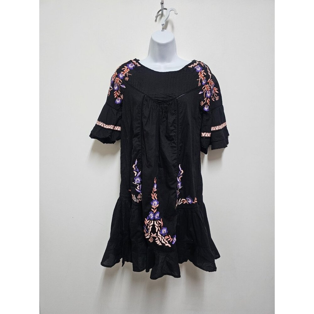Free People Pavlo Embroidered Mini Dress
